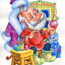 Схема вышивки «Дед Мороз»