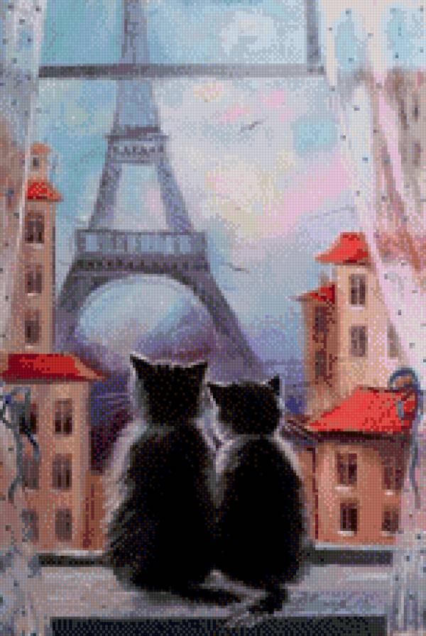 Парижане - картина, искусство, животные, живопись - предпросмотр