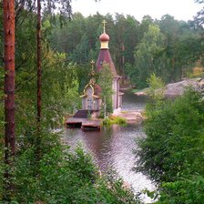 Схема вышивки «Храм апостола Андрея Первозванного»