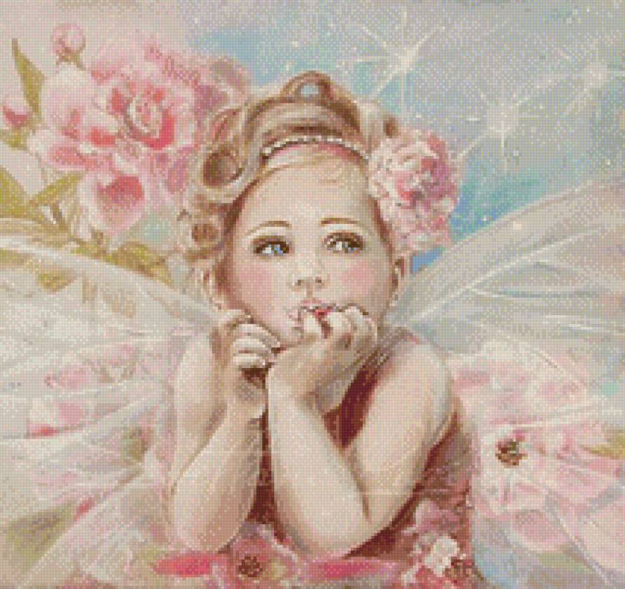 Маленькая фея - искусство, картина, живопись, фэнтези - предпросмотр