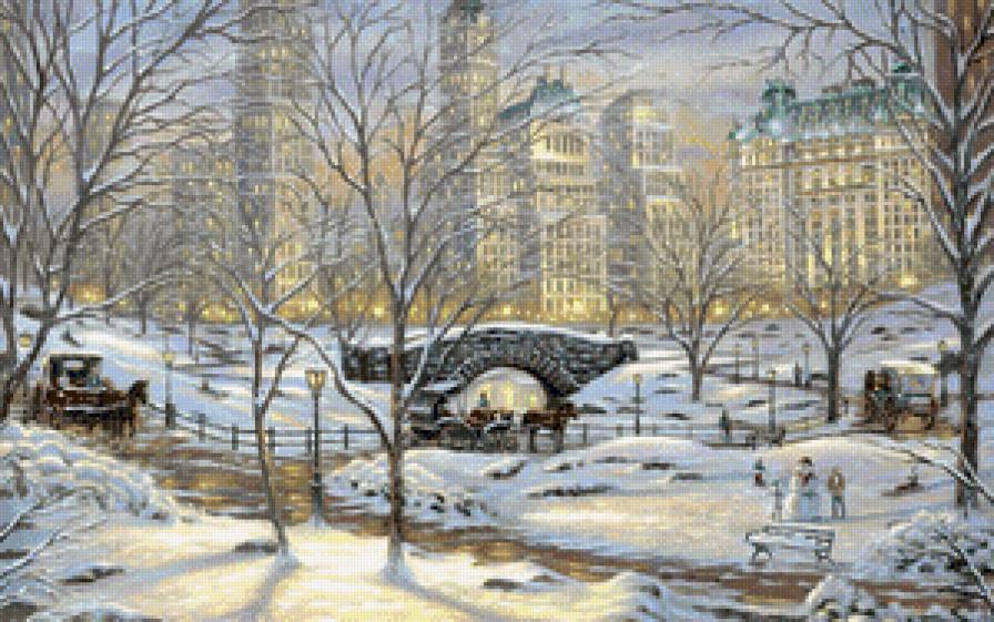 город - город, картина, улица, люди, городской пейзаж, живопись - предпросмотр