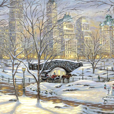 Схема вышивки «город»