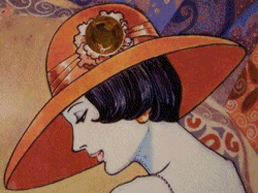 Красота - девушка, шляпа, люди, красота - предпросмотр