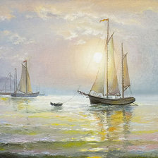 Схема вышивки «Море»