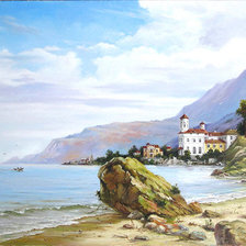 Схема вышивки «Парусник»