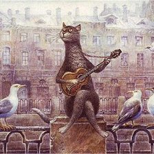 Схема вышивки «кот 1»