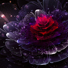 Схема вышивки «Призрачный цветок»