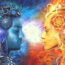 Схема вышивки «притяжение 2»