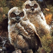 Схема вышивки «Carl Brenders - Hidden in the Pines»