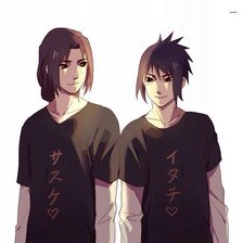 Схема вышивки «Итачи и Саске»