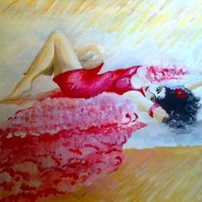 Схема вышивки «Девушка»