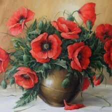 Схема вышивки «Маки2»