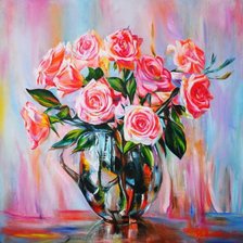 Схема вышивки «Розы»