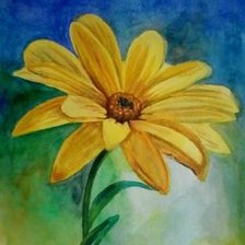 Схема вышивки «Желто-синие тона»