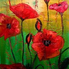 Схема вышивки «Маки»