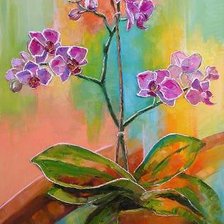 Схема вышивки «Орхидея»