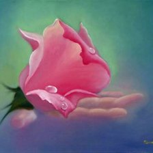 Схема вышивки «Роза на ладони 2»