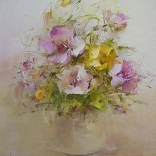 Схема вышивки «Букет в вазе»