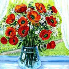 Схема вышивки «Лето.Маки.»