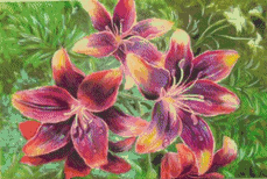 Цветы - картина, живопись, искусство, цветы - предпросмотр