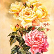 Схема вышивки «Розы»