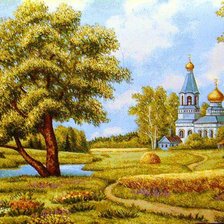 Схема вышивки «Дорога к храму»