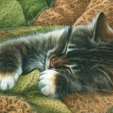 Схема вышивки «кошечки»