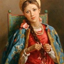 Схема вышивки «Русская красавица»