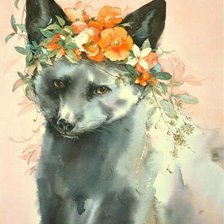 Схема вышивки «Лиса»