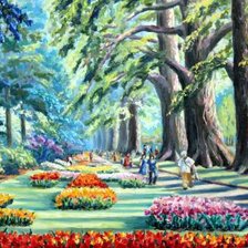 В парке весной