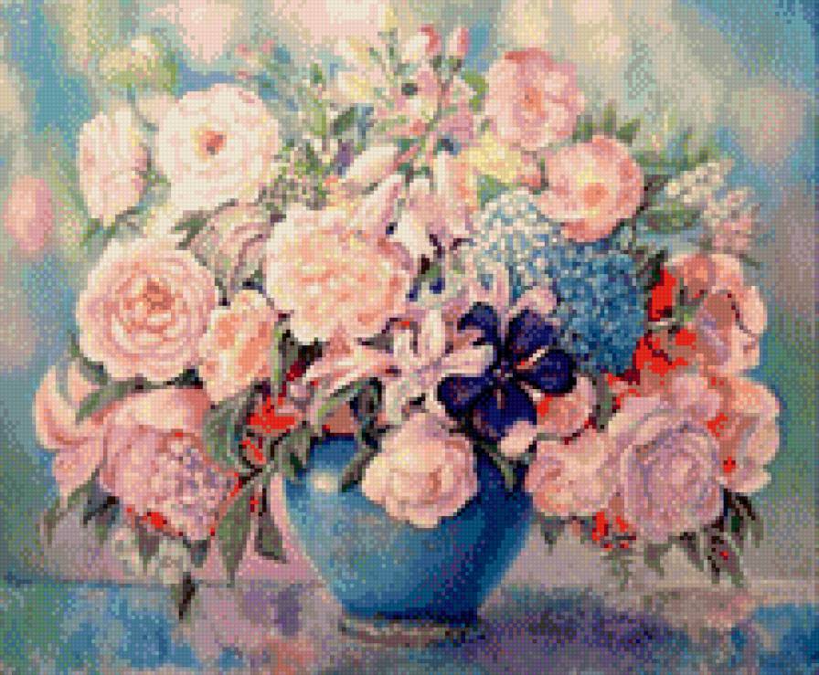 Нежность - картина, искусство, цветы, живопись - предпросмотр