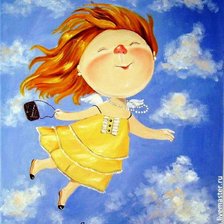 Схема вышивки «я летаю»