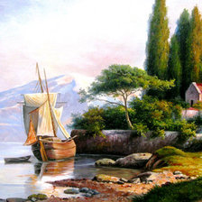 Схема вышивки «Море»