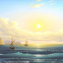 Схема вышивки «Море»