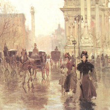 Схема вышивки «Старый город»