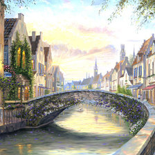 Схема вышивки «Набережная»