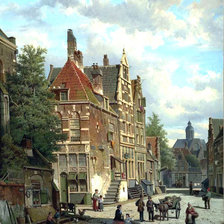 Схема вышивки «Старый город»