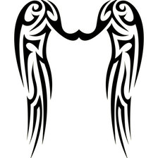 Схема вышивки «крылья 80x81 крест»