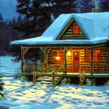 Схема вышивки «зимняя сказка»