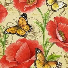 Схема вышивки «маки»