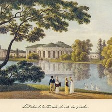 Схема вышивки «вид на Таврический дворец в Санкт-Петербурге»