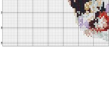 Схема вышивки «дама в красной шляпе»