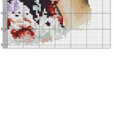 Схема вышивки «дама вкрасной шляпе»