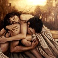 Схема вышивки «В обьятиях»