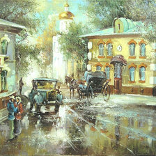 Схема вышивки «город»