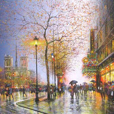 Схема вышивки «город»