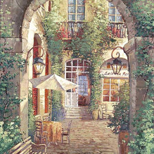 Схема вышивки «Дворик»