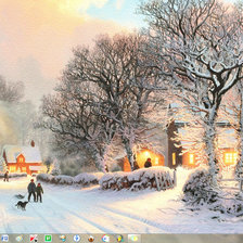 Схема вышивки «Деревенский пейзаж»