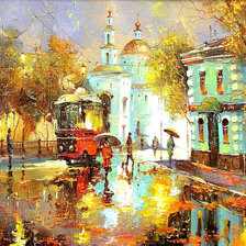 Схема вышивки «город»