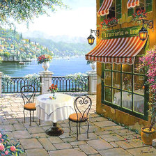 Схема вышивки «Набережная»